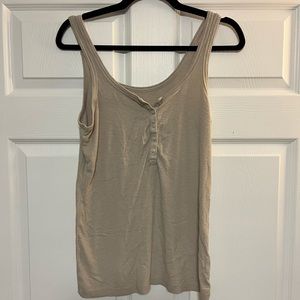 American Eagle Aerie Tank Top Beige Tan Large